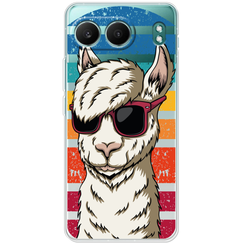 Прозорий чохол BoxFace OnePlus Nord 4 Стильна Лама