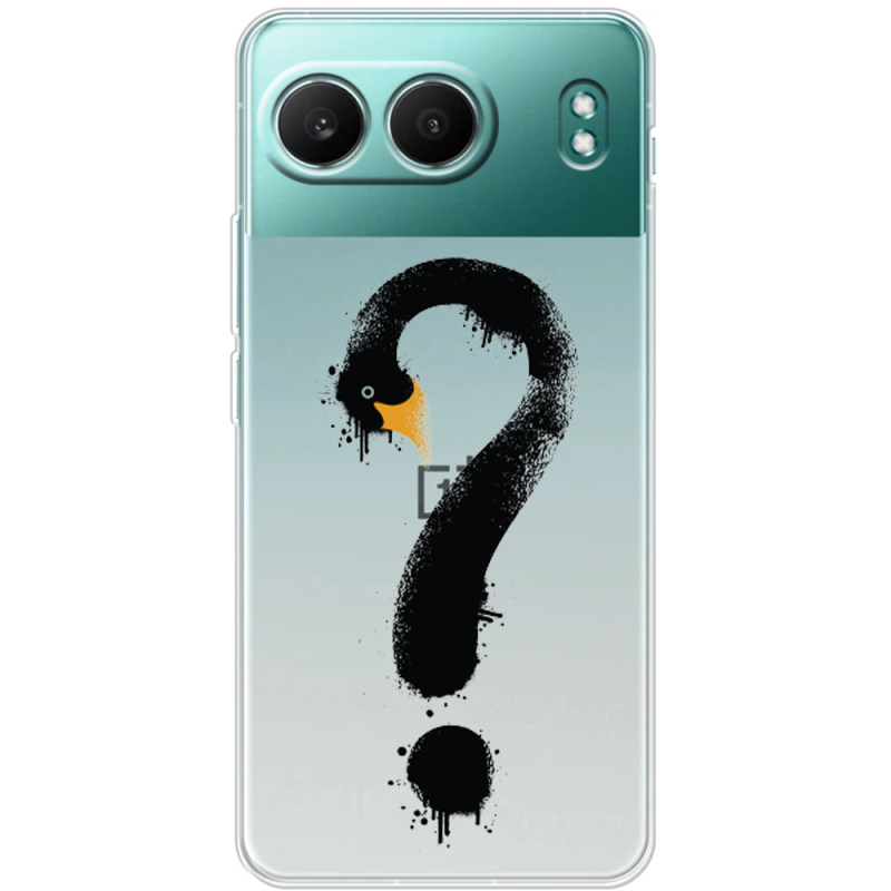 Прозорий чохол BoxFace OnePlus Nord 4 Swan question