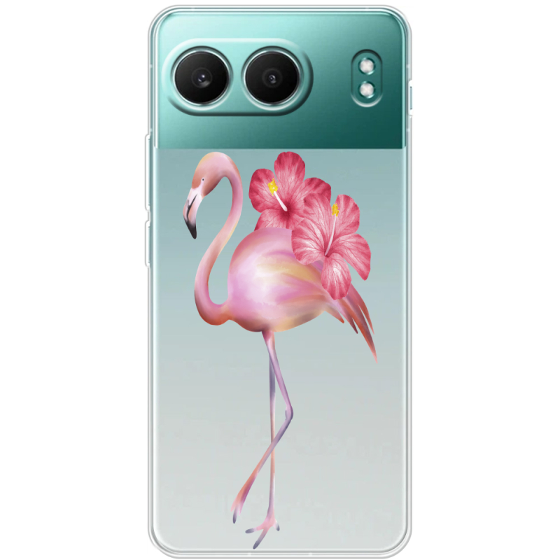 Прозорий чохол BoxFace OnePlus Nord 4 Floral Flamingo