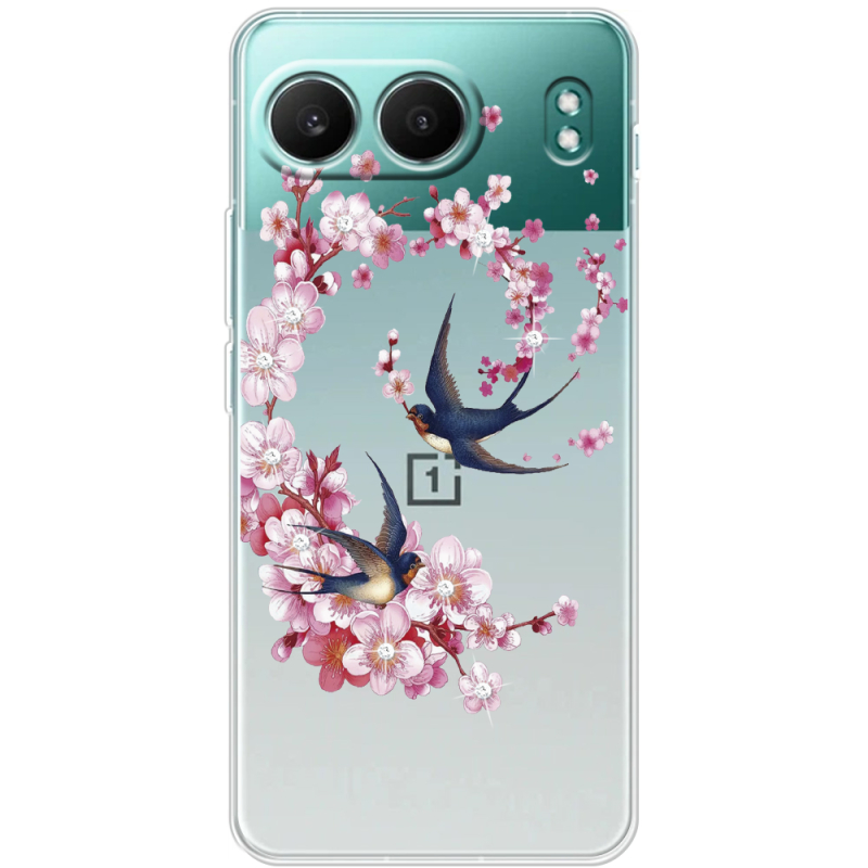Чохол зі стразами OnePlus Nord 4 Swallows and Bloom