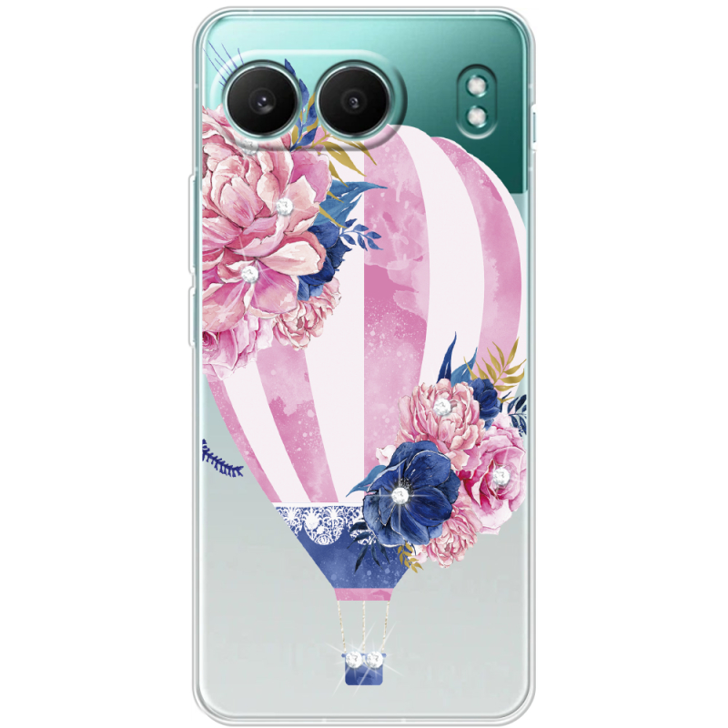 Чохол зі стразами OnePlus Nord 4 Pink Air Baloon