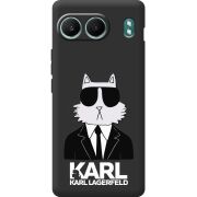 Чорний чохол BoxFace OnePlus Nord 4 Cat in Black