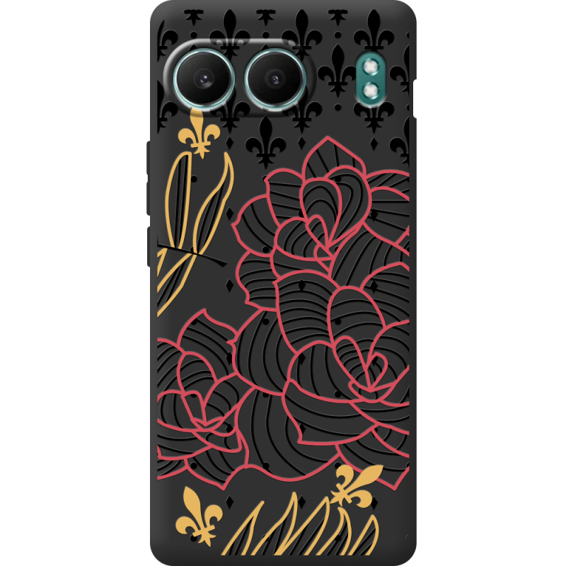 Чорний чохол BoxFace OnePlus Nord 4 FranceFlowers