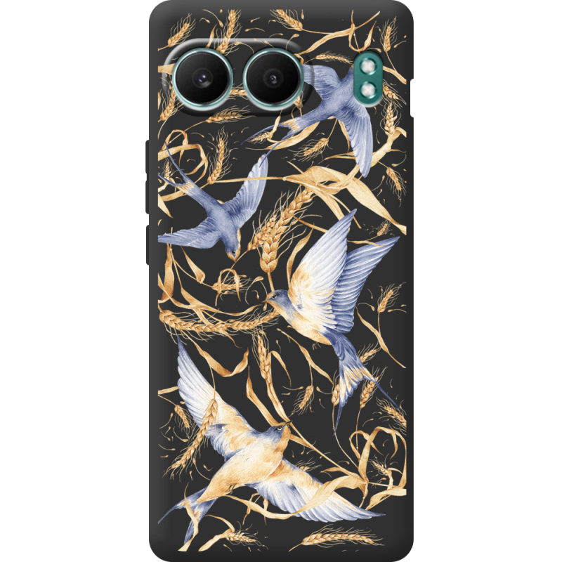 Чорний чохол BoxFace OnePlus Nord 4 Ластівки