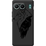 Чорний чохол BoxFace OnePlus Nord 4 Wolf and Raven