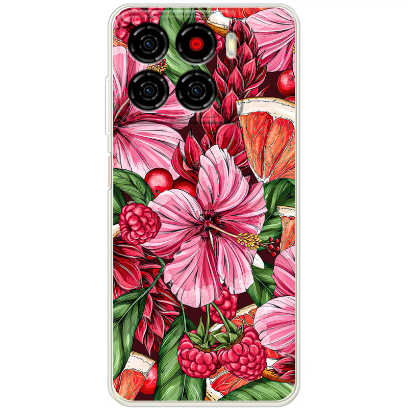 Чохол BoxFace ZTE Blade A56 Tropical Flowers