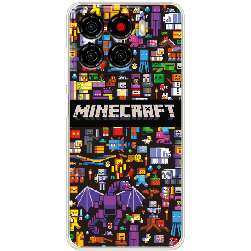 Чохол BoxFace ZTE Blade A56 Minecraft Mobbery