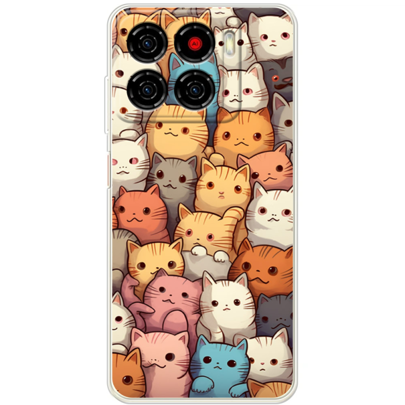 Чохол BoxFace ZTE Blade A56 Котики муркотики