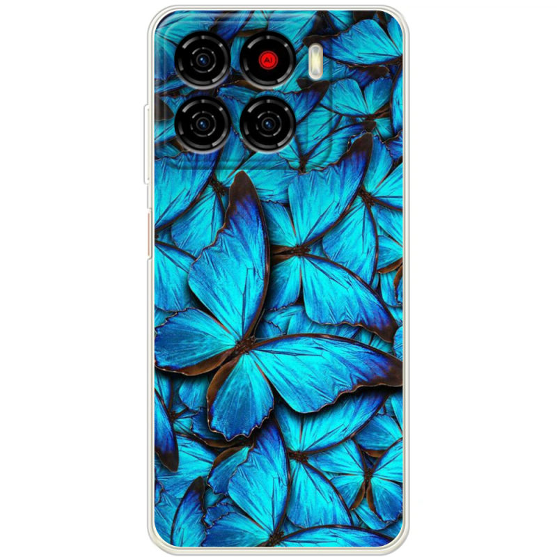 Чохол BoxFace ZTE Blade A56 лазурные бабочки