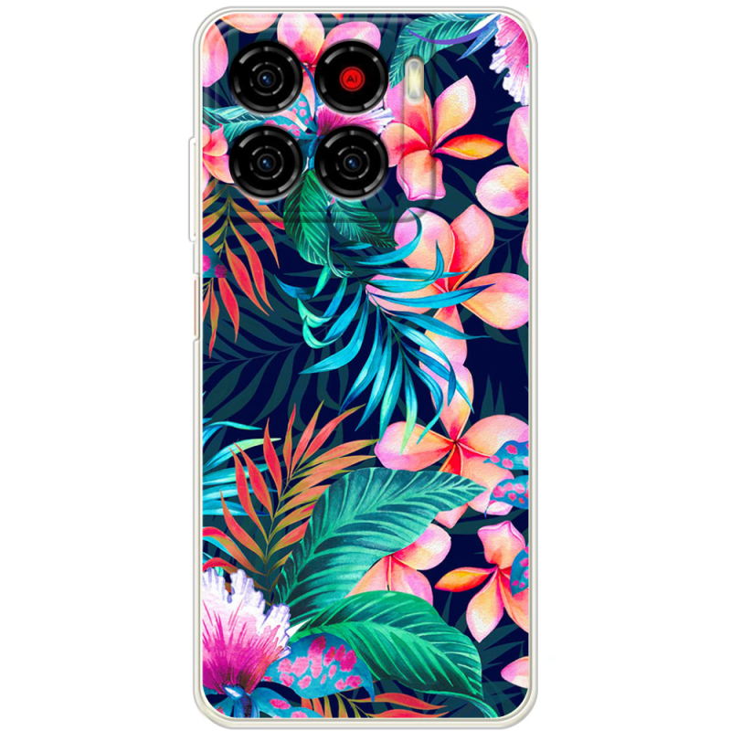 Чохол BoxFace ZTE Blade A56 flowers in the tropics