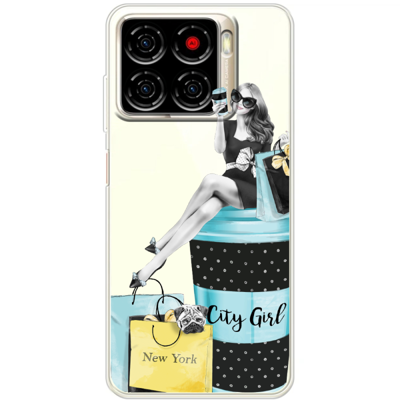 Прозорий чохол BoxFace ZTE Blade A56 City Girl