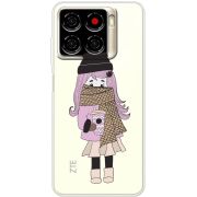 Прозорий чохол BoxFace ZTE Blade A56 Winter Morning Girl