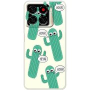 Прозорий чохол BoxFace ZTE Blade A56 с 3D-глазками HIYA