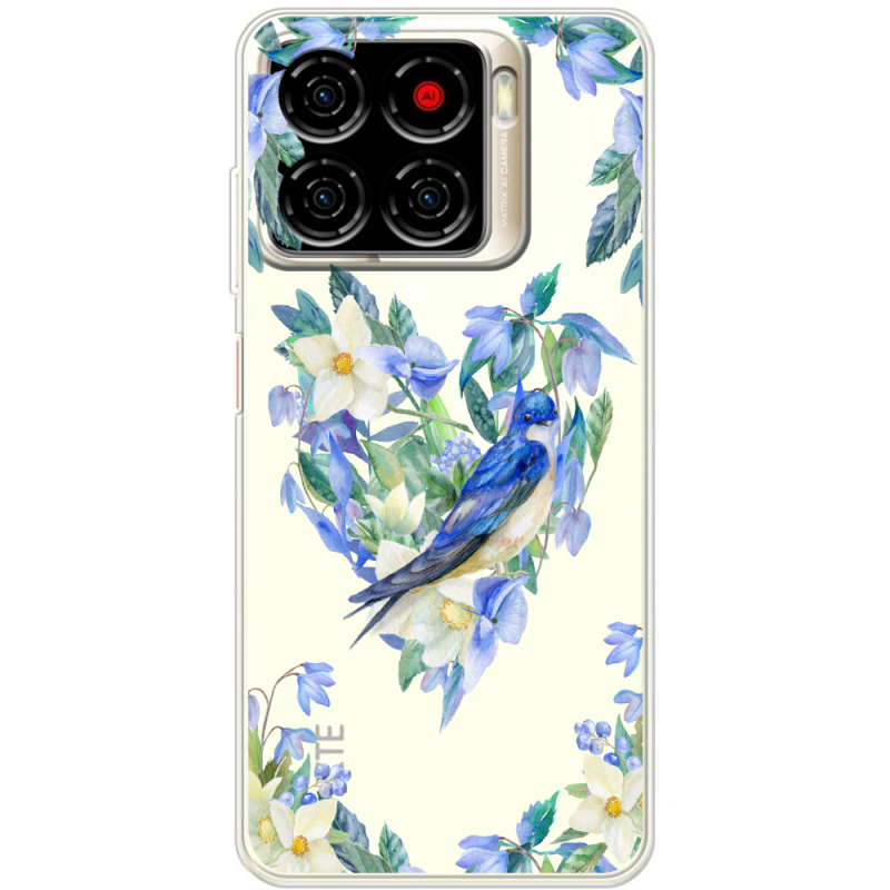 Прозорий чохол BoxFace ZTE Blade A56 Spring Bird
