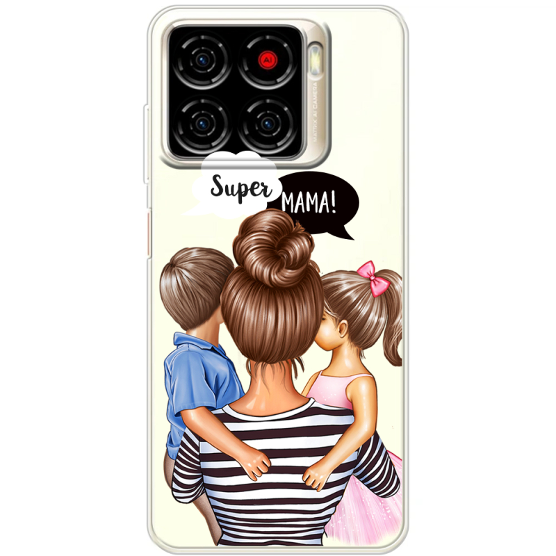 Прозорий чохол BoxFace ZTE Blade A56 Super Mama