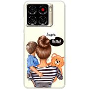 Прозорий чохол BoxFace ZTE Blade A56 Super Mama and Son