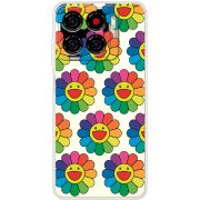 Прозорий чохол BoxFace ZTE Blade A56 Hippie Flowers