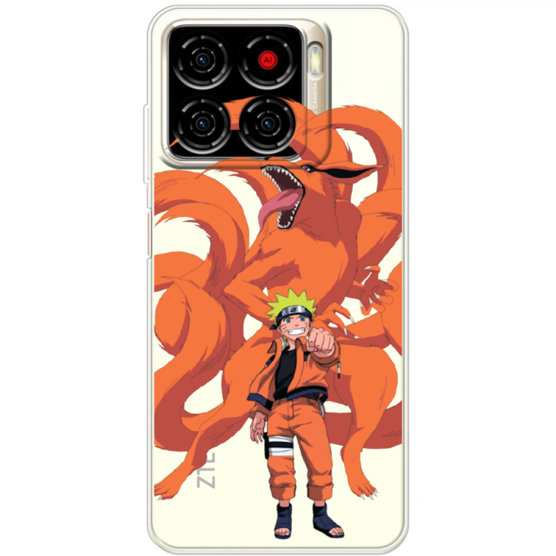 Прозорий чохол BoxFace ZTE Blade A56 Naruto and Kurama
