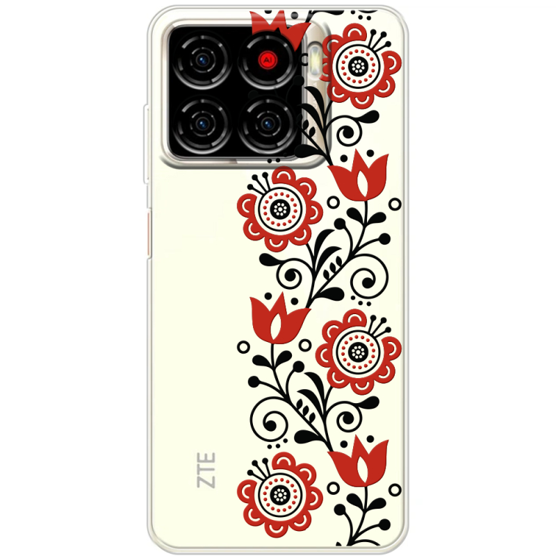 Прозорий чохол BoxFace ZTE Blade A56 Ethno Ornament