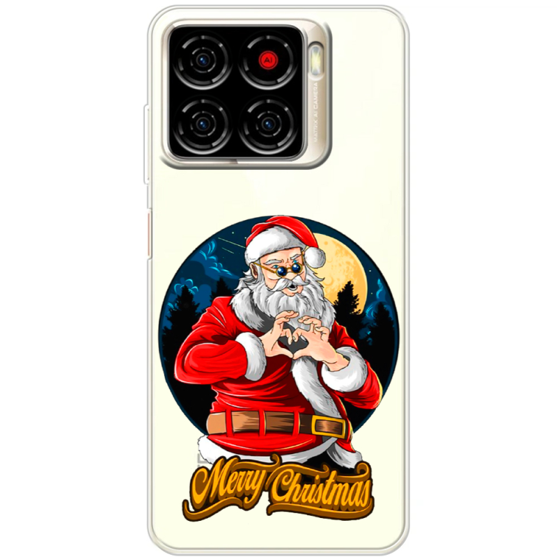 Прозорий чохол BoxFace ZTE Blade A56 Cool Santa