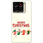 Прозорий чохол BoxFace ZTE Blade A56 Merry Christmas
