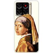 Прозорий чохол BoxFace ZTE Blade A56 Девушка с жемчужной серёжкой