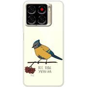 Прозорий чохол BoxFace ZTE Blade A56 Синиця і калина