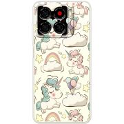 Прозорий чохол BoxFace ZTE Blade A56 Unicorns