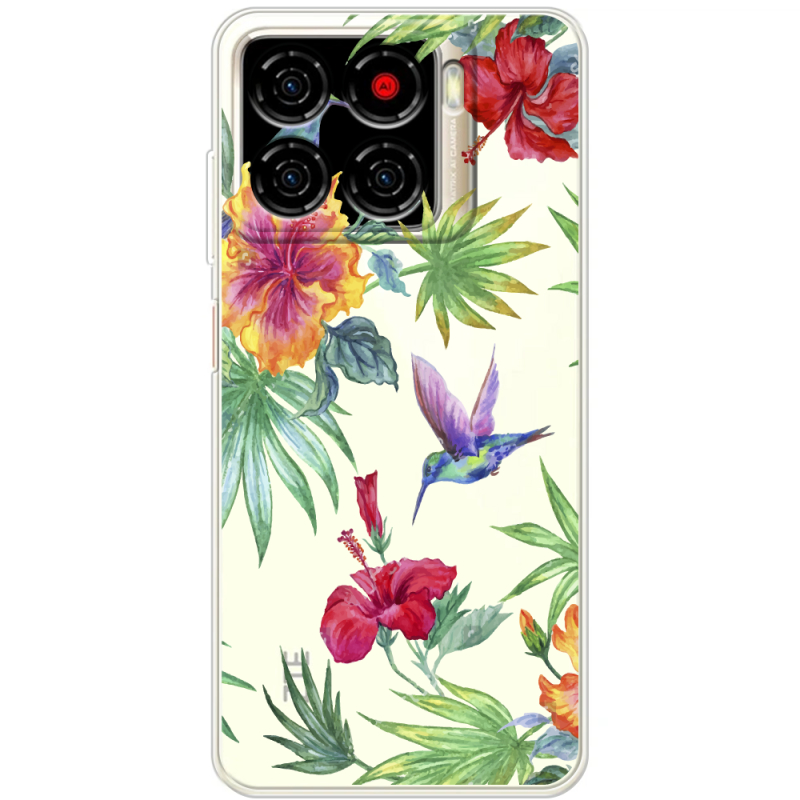 Прозорий чохол BoxFace ZTE Blade A56 Tropical