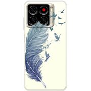 Прозорий чохол BoxFace ZTE Blade A56 Feather