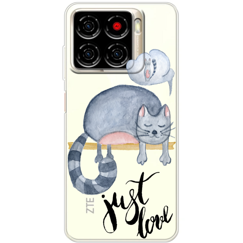 Прозорий чохол BoxFace ZTE Blade A56 Just Love