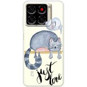 Прозорий чохол BoxFace ZTE Blade A56 Just Love