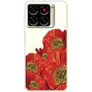 Прозорий чохол BoxFace ZTE Blade A56 Red Poppies