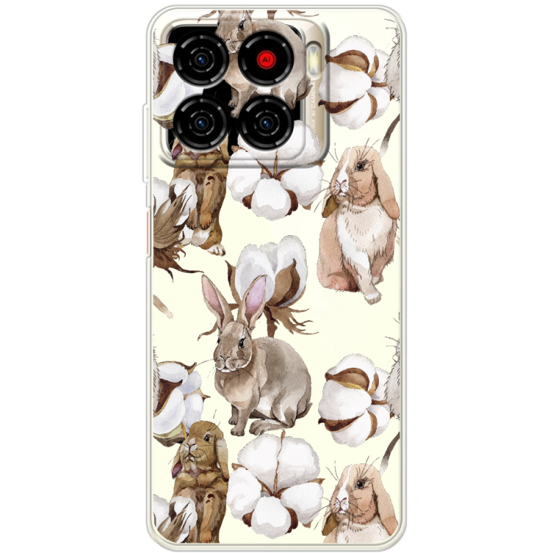 Прозорий чохол BoxFace ZTE Blade A56 Cotton and Rabbits