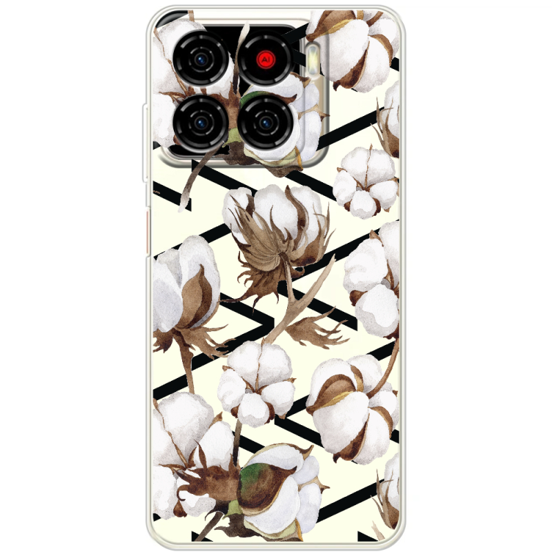 Прозорий чохол BoxFace ZTE Blade A56 Cotton flowers