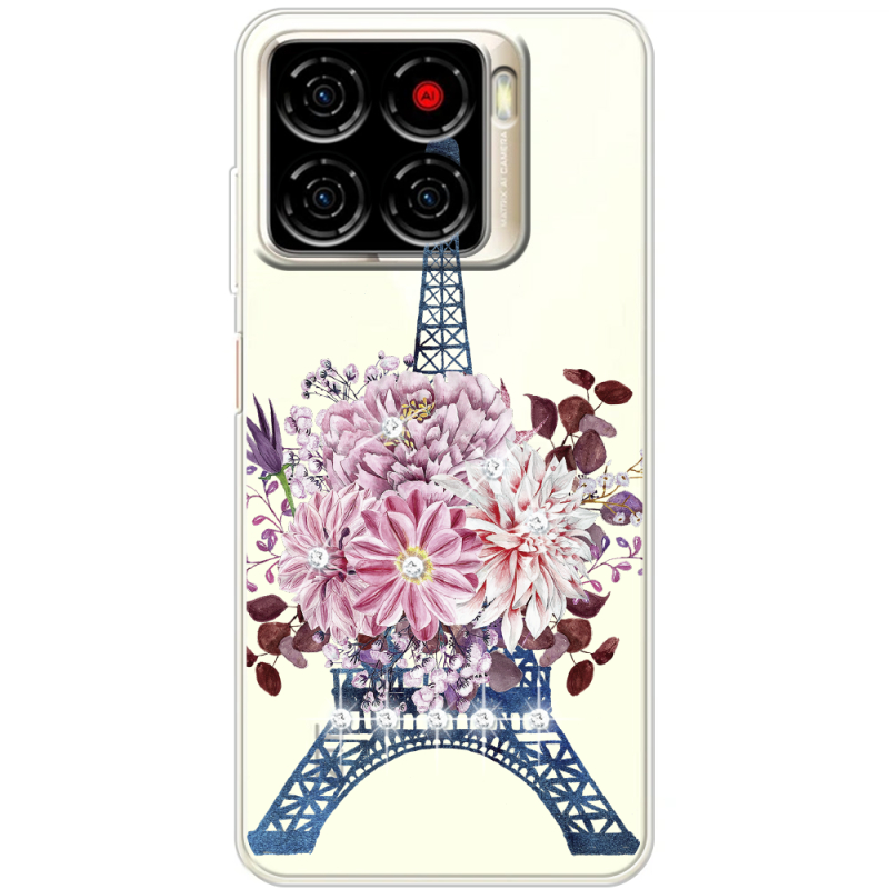 Чохол зі стразами ZTE Blade A56 Eiffel Tower