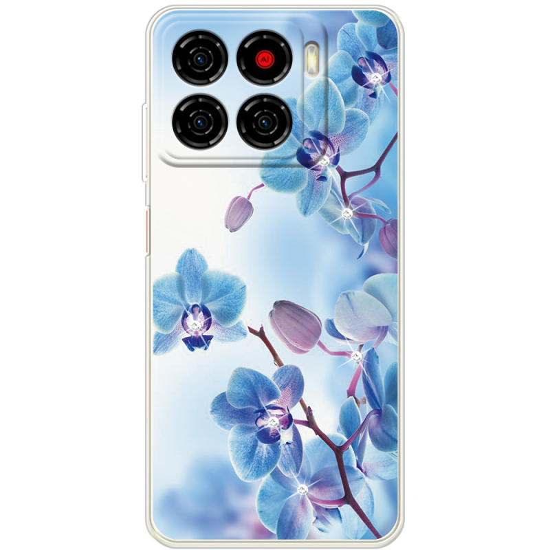 Чохол зі стразами ZTE Blade A56 Orchids