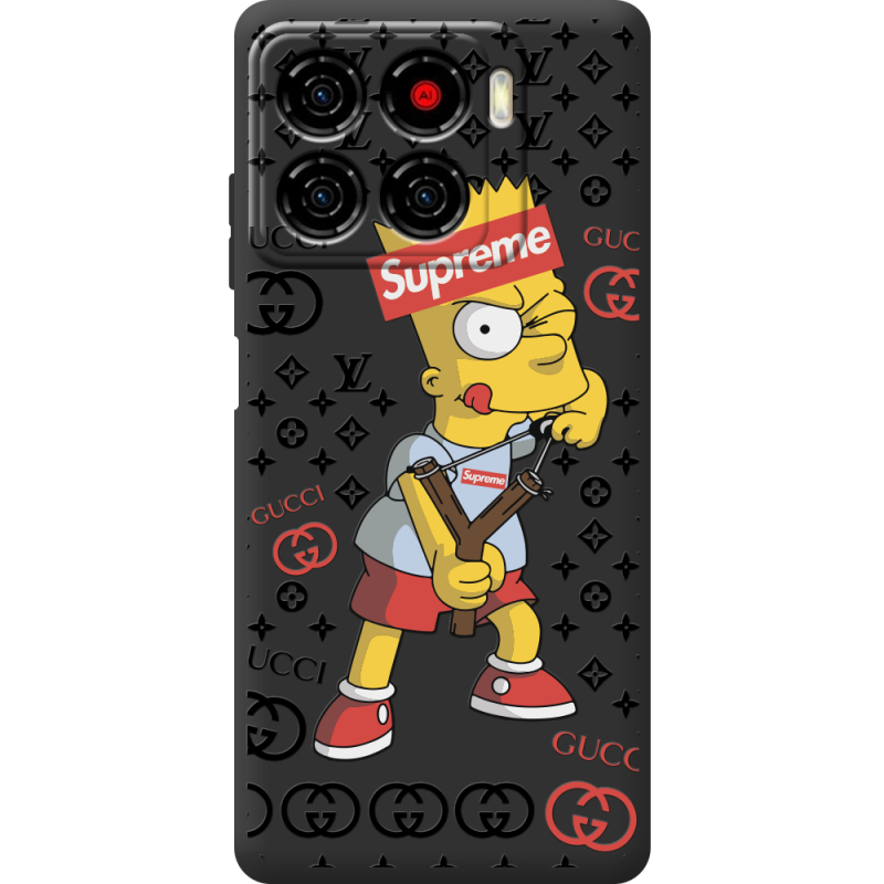 Чорний чохол BoxFace ZTE Blade A56 Yellow Fun