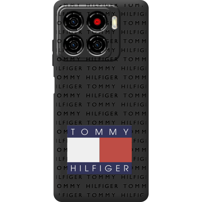 Чорний чохол BoxFace ZTE Blade A56 Tommy Print