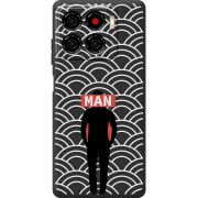 Чорний чохол BoxFace ZTE Blade A56 Man Pattern