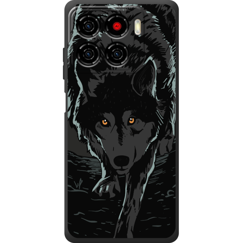 Чорний чохол BoxFace ZTE Blade A56 Wolf