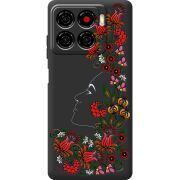 Чорний чохол BoxFace ZTE Blade A56 3D Ukrainian Muse