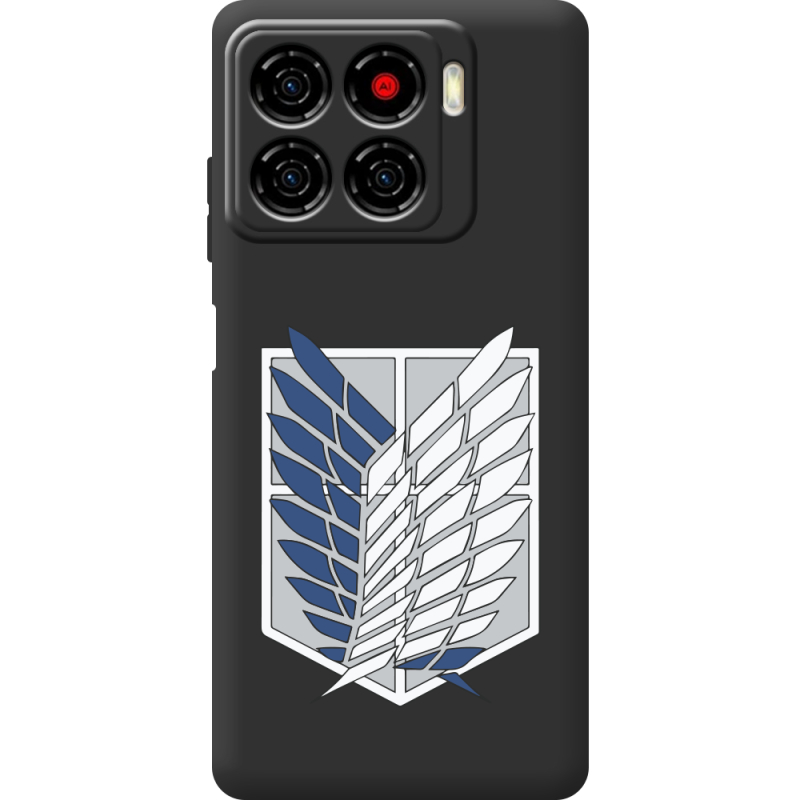 Чорний чохол BoxFace ZTE Blade A56 Атака Титанов Крылья Свободы