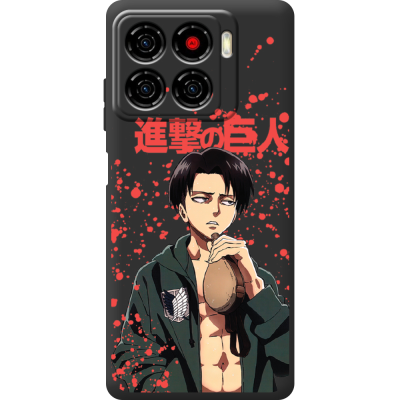 Чорний чохол BoxFace ZTE Blade A56 Атака Титанов Леви