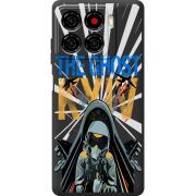 Чорний чохол BoxFace ZTE Blade A56 Привид Києва в дії