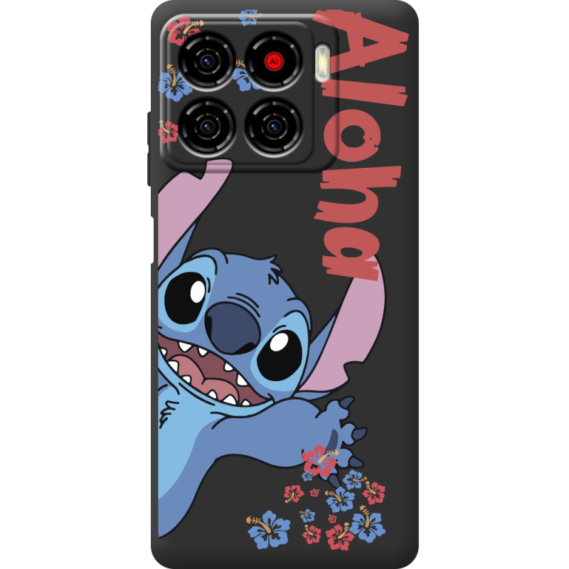 Чорний чохол BoxFace ZTE Blade A56 Гавайський гість Stich