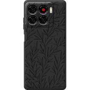 Чорний чохол BoxFace ZTE Blade A56 Leaves