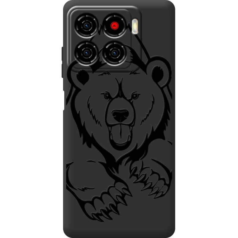 Чорний чохол BoxFace ZTE Blade A56 Grizzly Bear