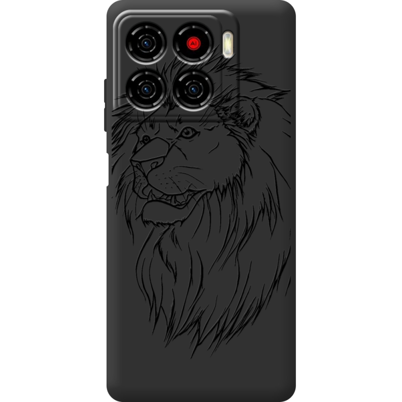 Чорний чохол BoxFace ZTE Blade A56 Lion