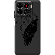 Чорний чохол BoxFace ZTE Blade A56 Wolf and Raven
